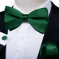 GentCrest Green Solid Bowtie Set - Image 1