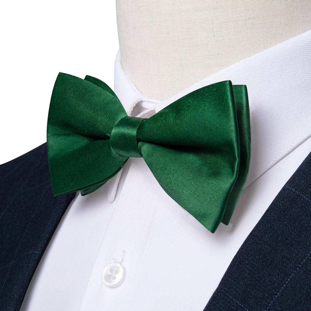 GentCrest Green Solid Bowtie Set - Image 2
