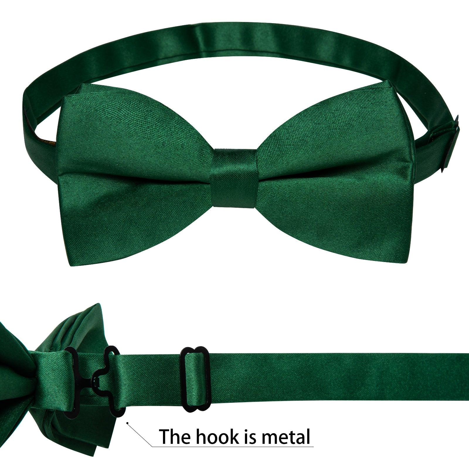 GentCrest Green Solid Bowtie Set - Image 6