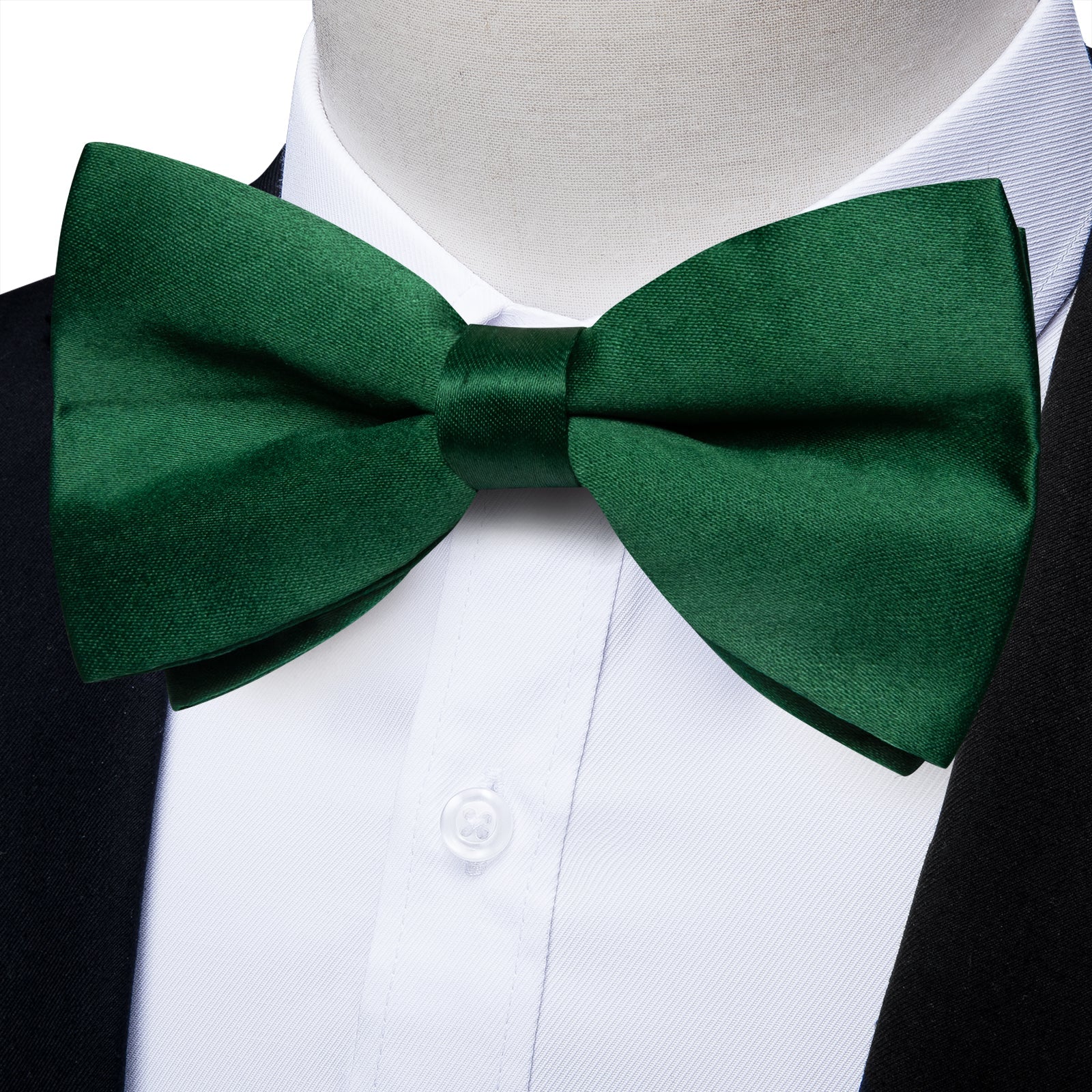 GentCrest Green Solid Bowtie Set - Image 4