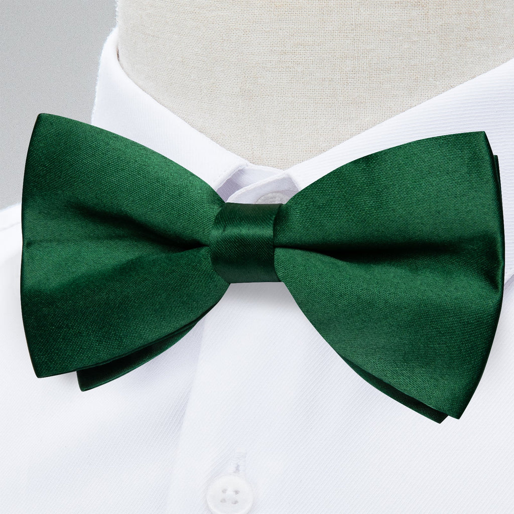 GentCrest Green Solid Bowtie Set - Image 5