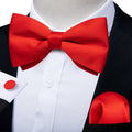 GentCrest Red Solid Bowtie Set - Image 1