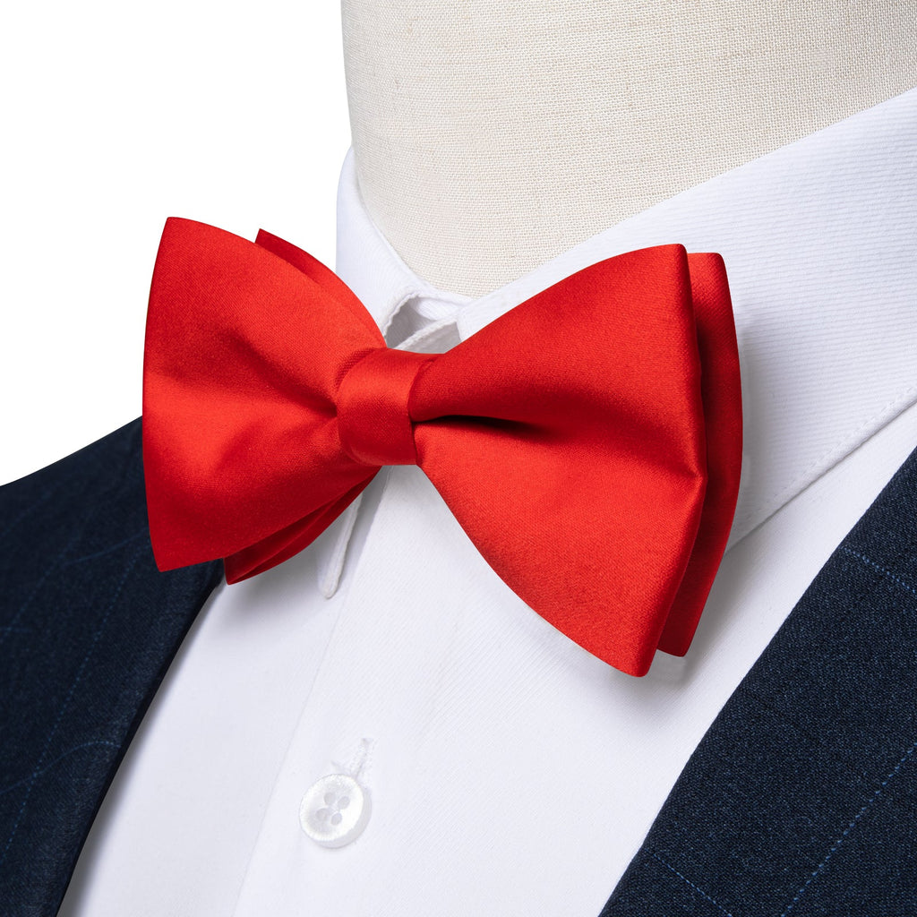 GentCrest Red Solid Bowtie Set - Image 2