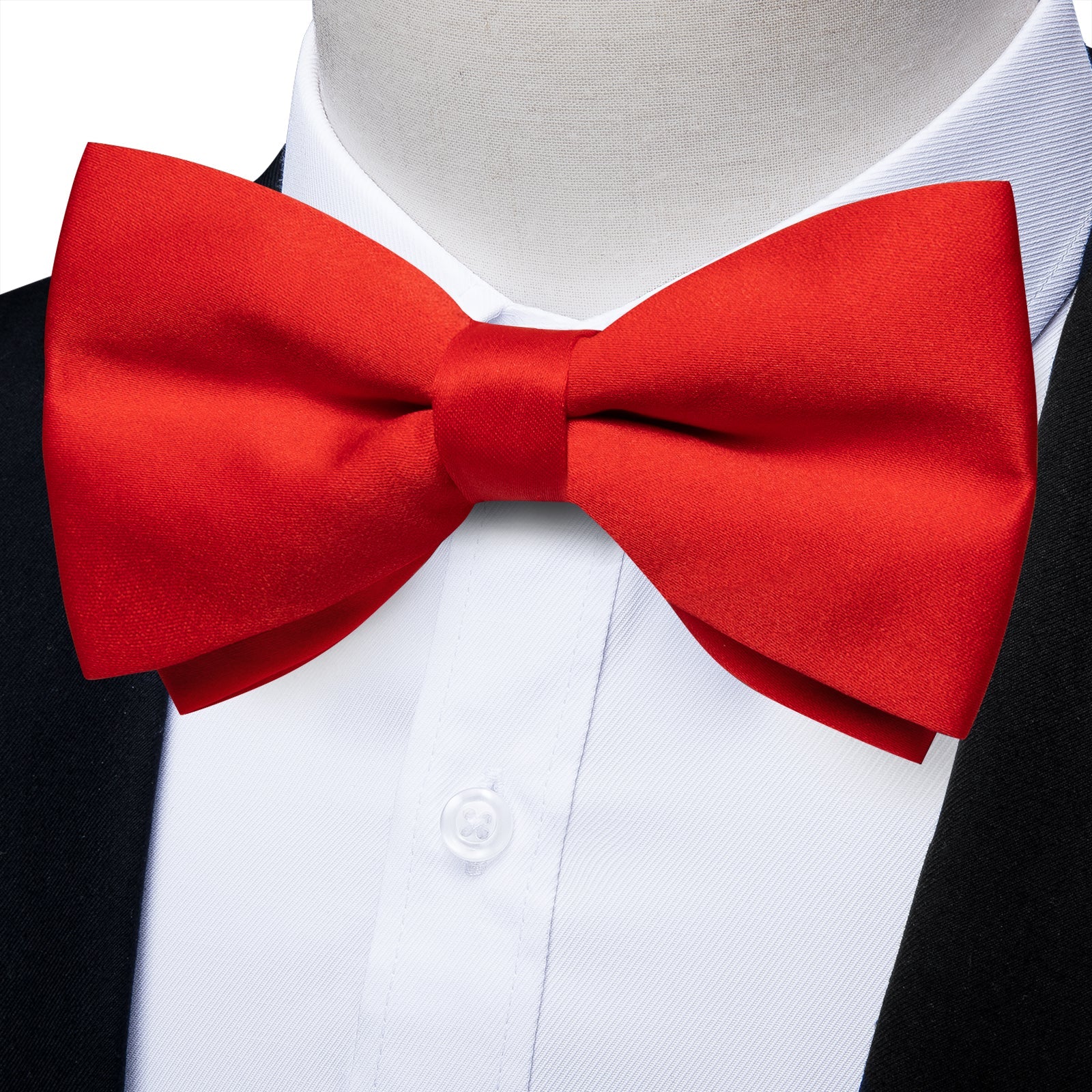GentCrest Red Solid Bowtie Set - Image 4