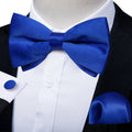 GentCrest Blue Solid Bowtie Set - Image 1