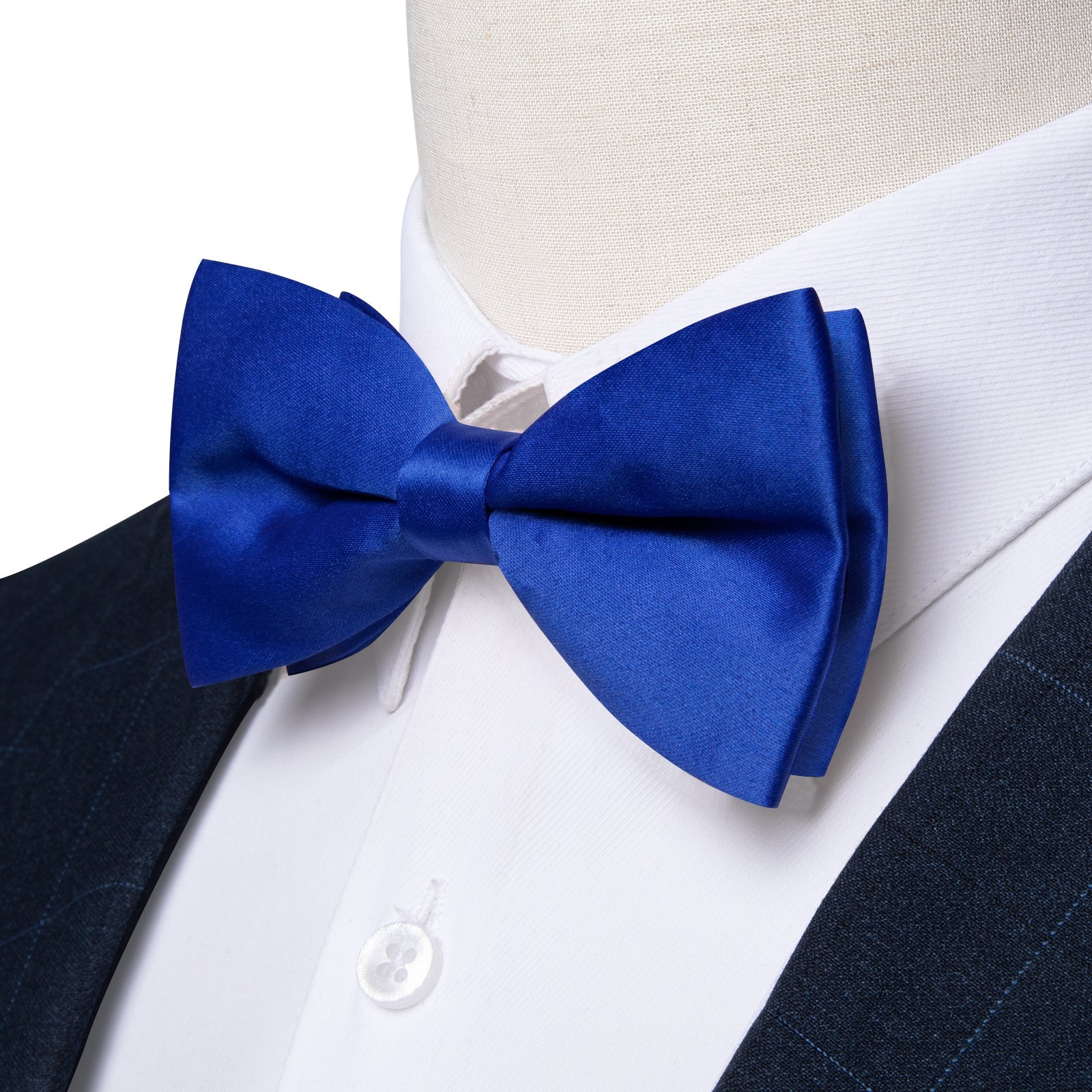 GentCrest Blue Solid Bowtie Set - Image 4