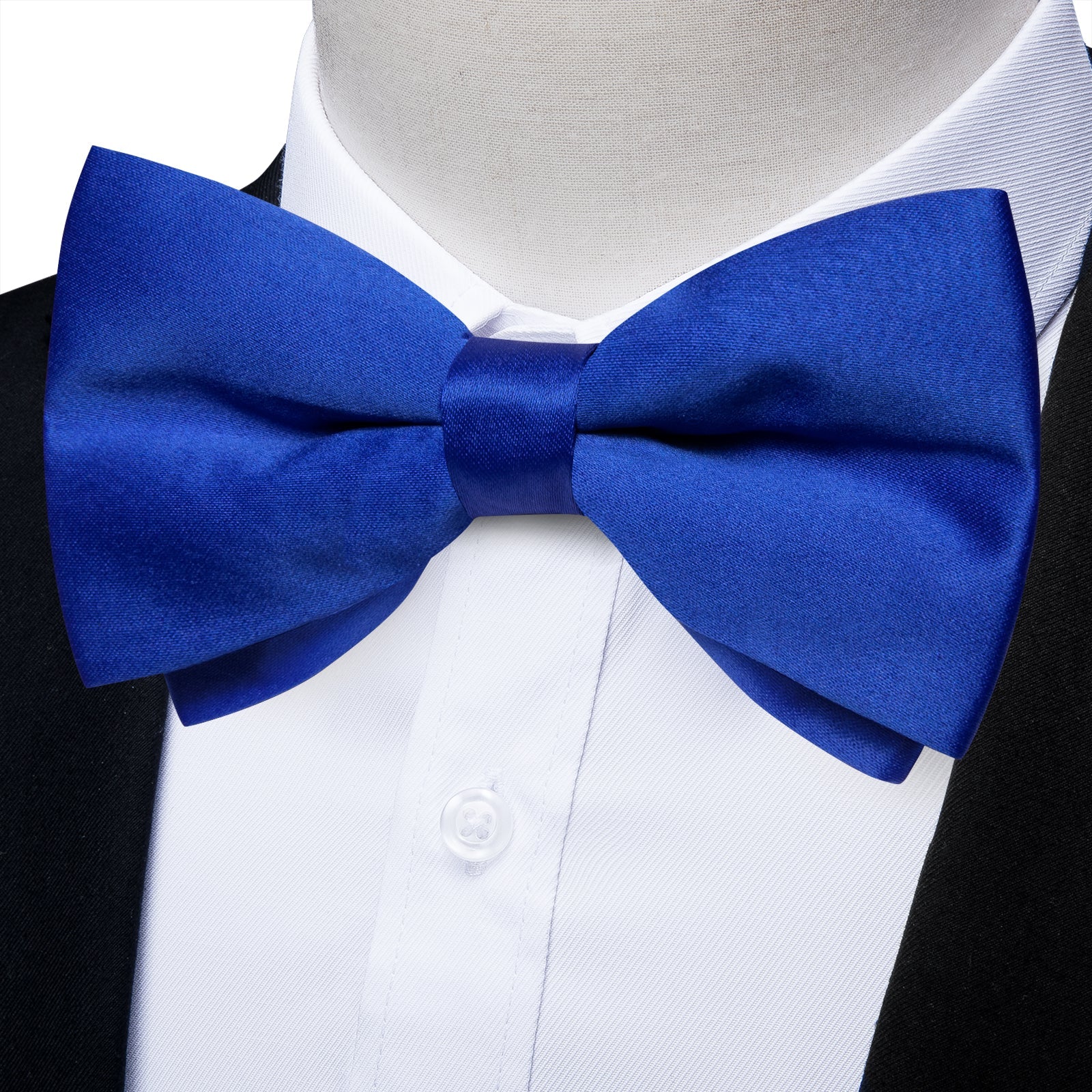 GentCrest Blue Solid Bowtie Set - Image 3