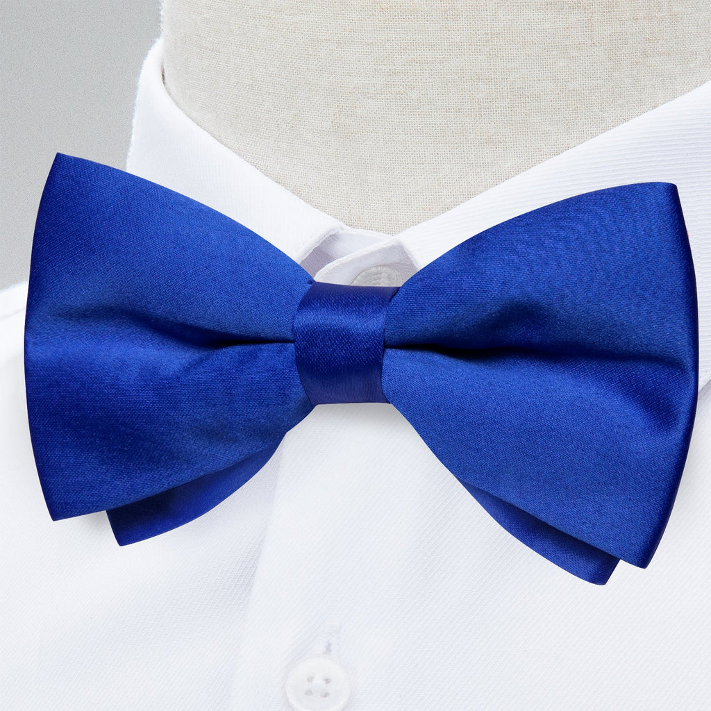 GentCrest Blue Solid Bowtie Set - Image 5