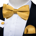 GentCrest Gold Solid Bowtie Set - Image 1