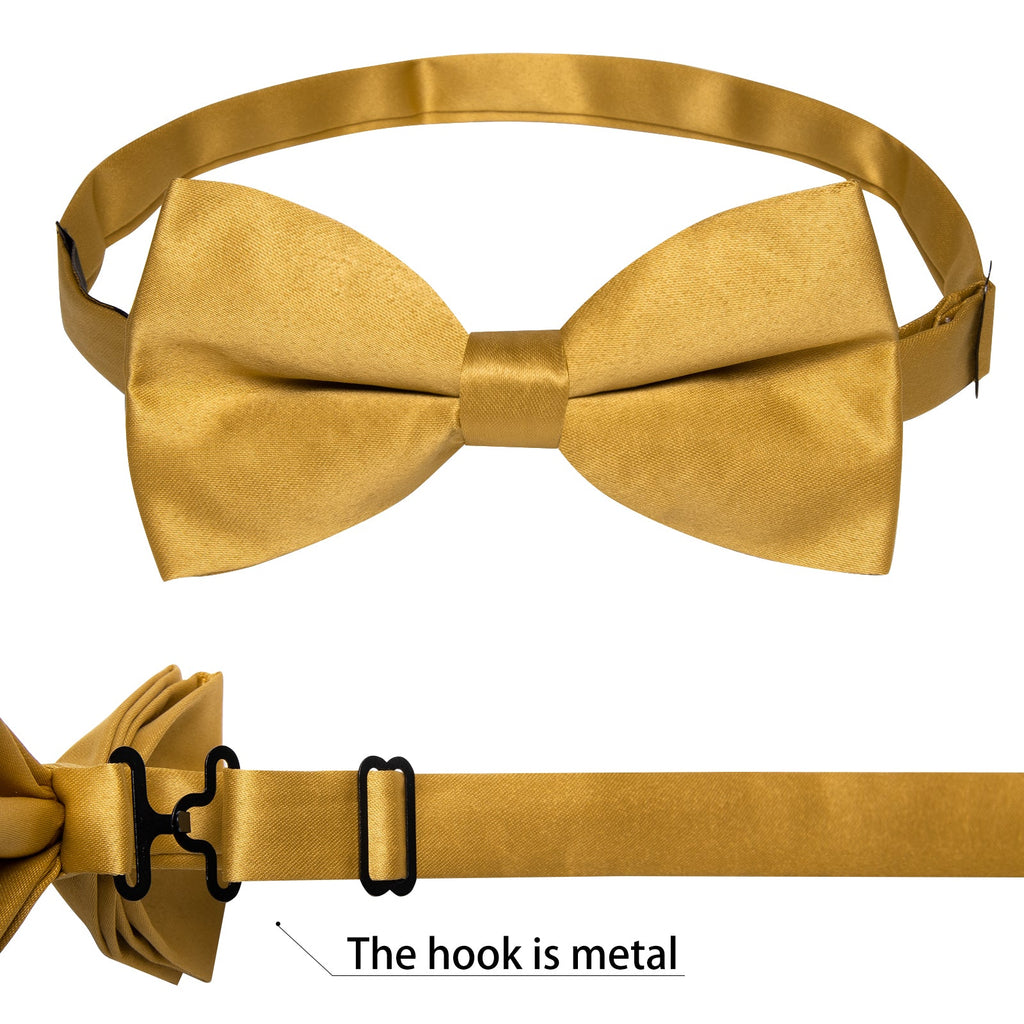 GentCrest Gold Solid Bowtie Set - Image 6