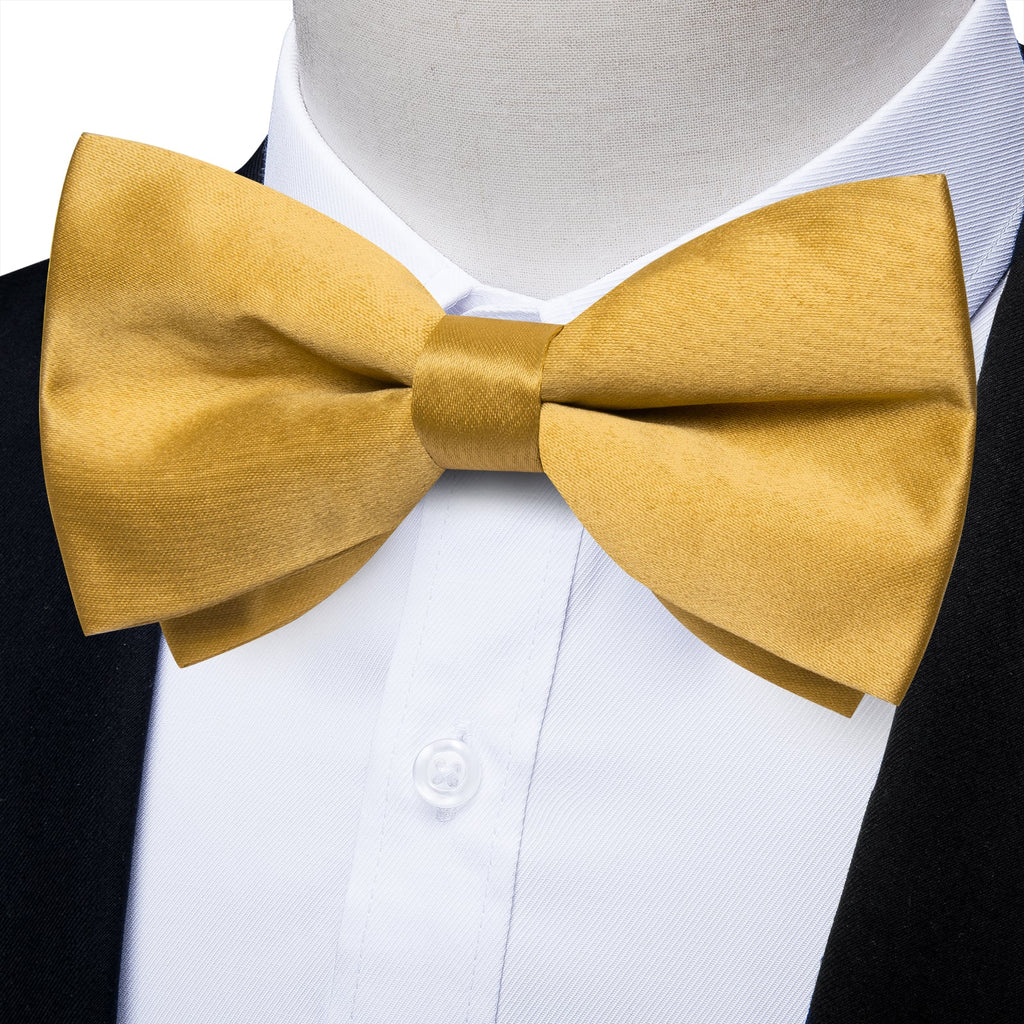 GentCrest Gold Solid Bowtie Set - Image 2