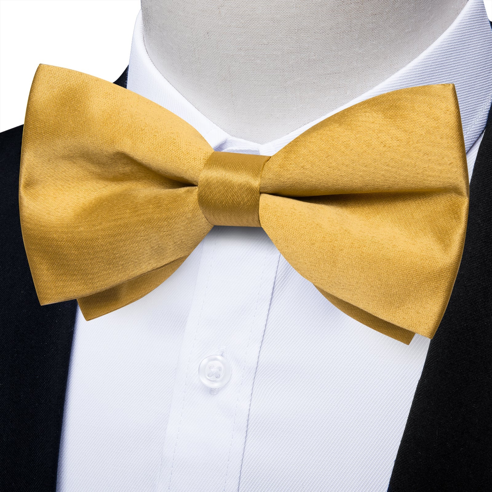GentCrest Gold Solid Bowtie Set - Image 2