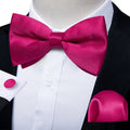 GentCrest Red Solid Bowtie Set - Image 1