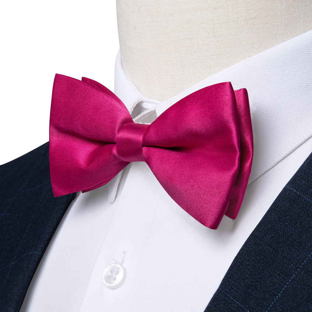 GentCrest Red Solid Bowtie Set - Image 3