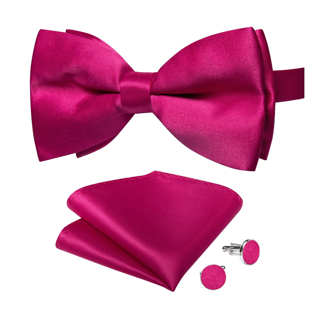 GentCrest Red Solid Bowtie Set - Image 2