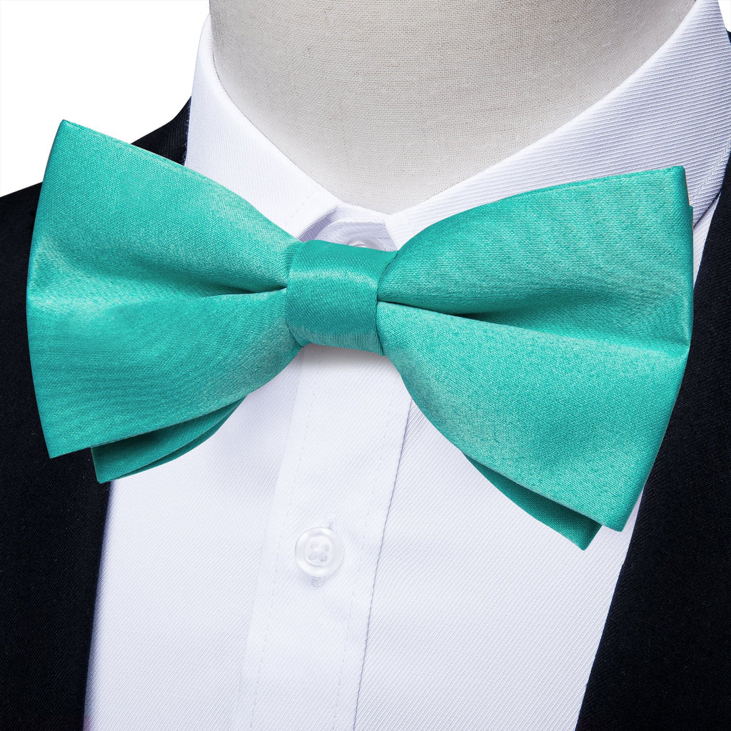 GentCrest Blue Solid Bowtie Set - Image 2