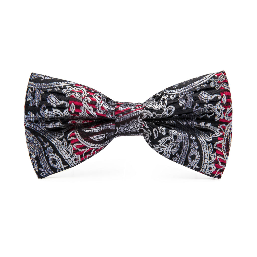 GentCrest Black Paisley Bowtie Set - Image 3