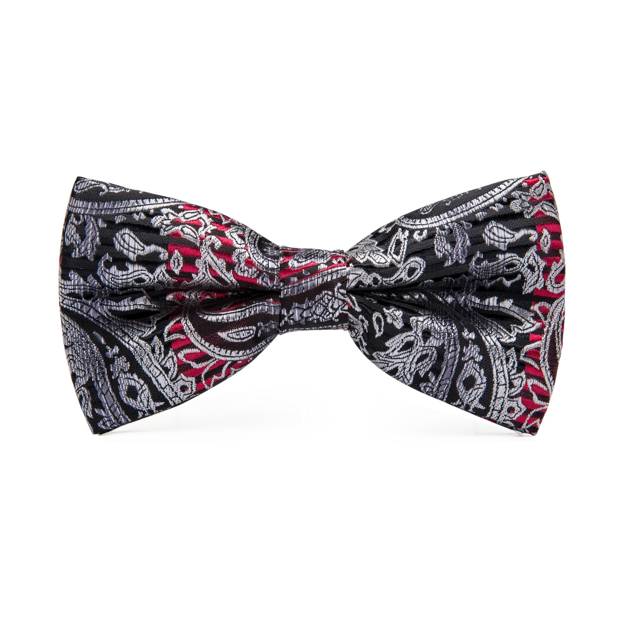 GentCrest Black Paisley Bowtie Set - Image 3