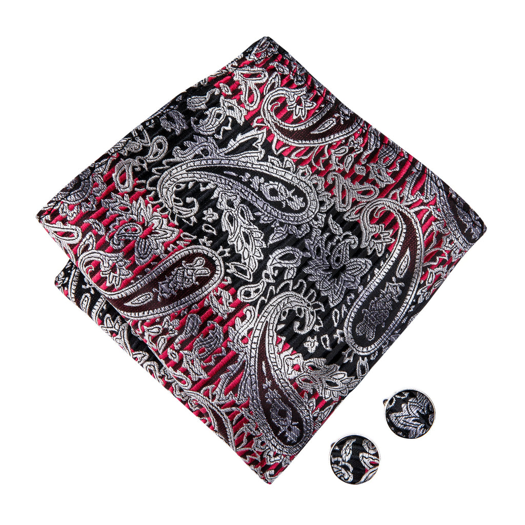 GentCrest Black Paisley Bowtie Set - Image 4