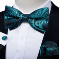 GentCrest Blue Paisley Bowtie Set - Image 1