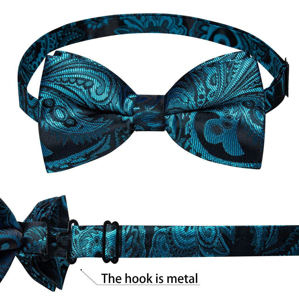 GentCrest Blue Paisley Bowtie Set - Image 7