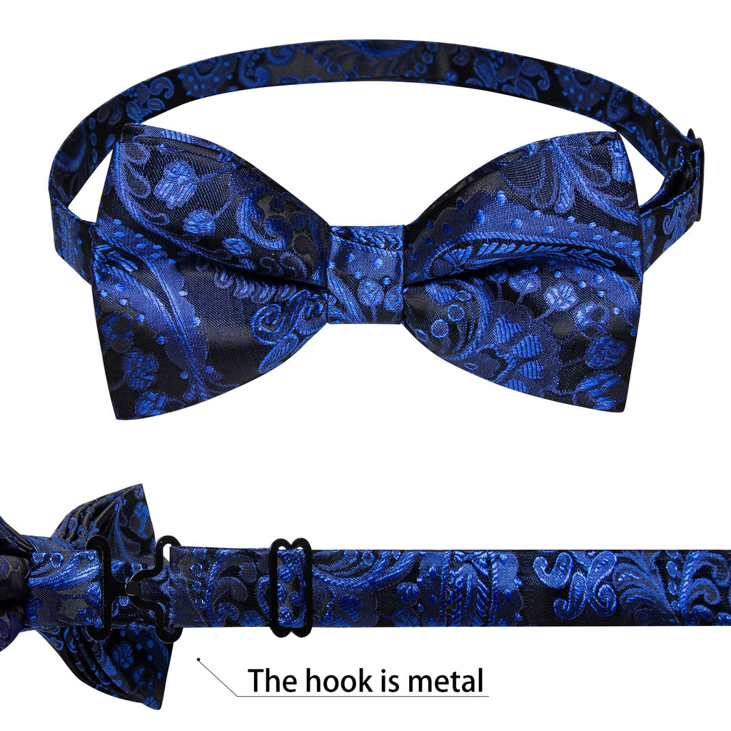 GentCrest Black Paisley Bowtie Set - Image 8