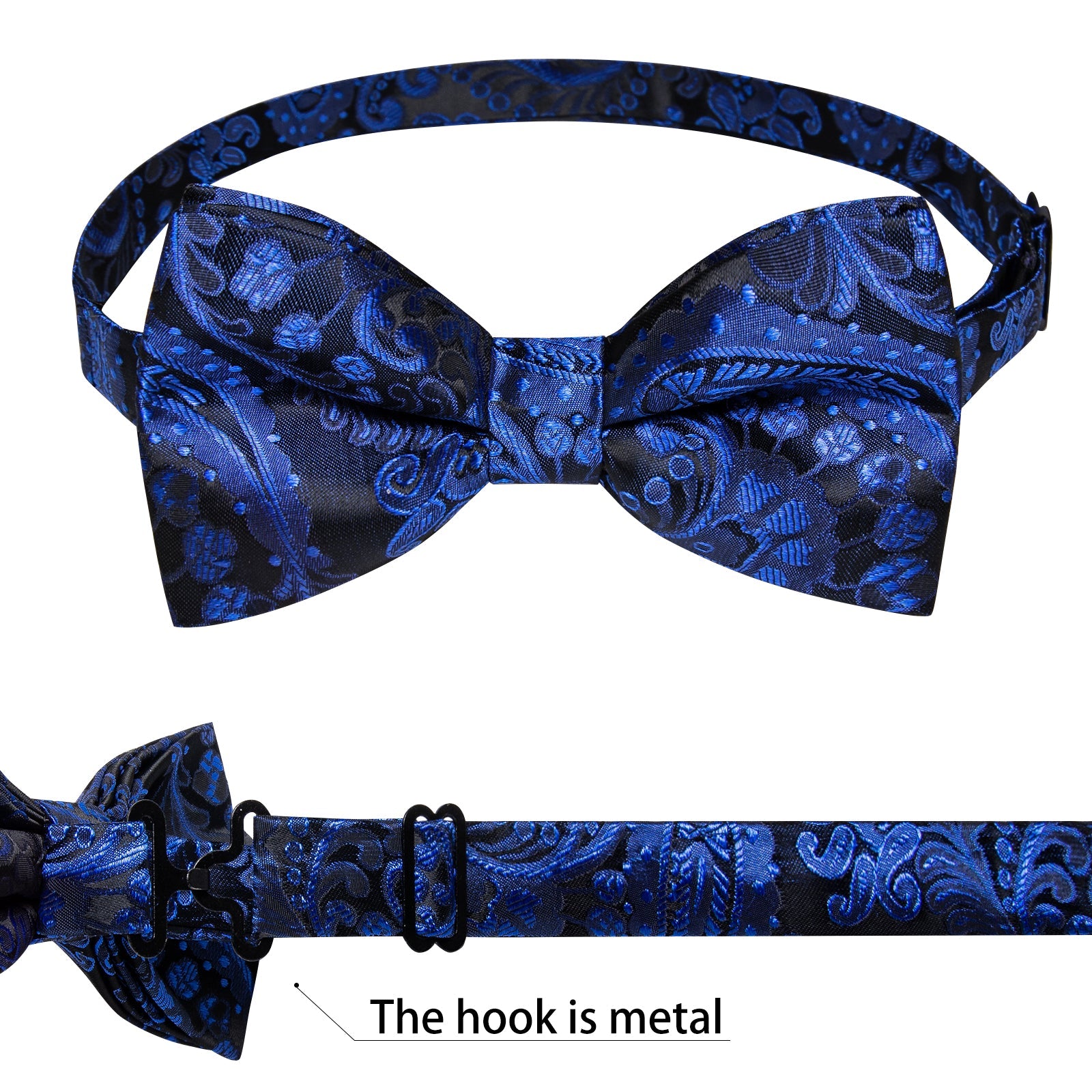 GentCrest Black Paisley Bowtie Set - Image 8