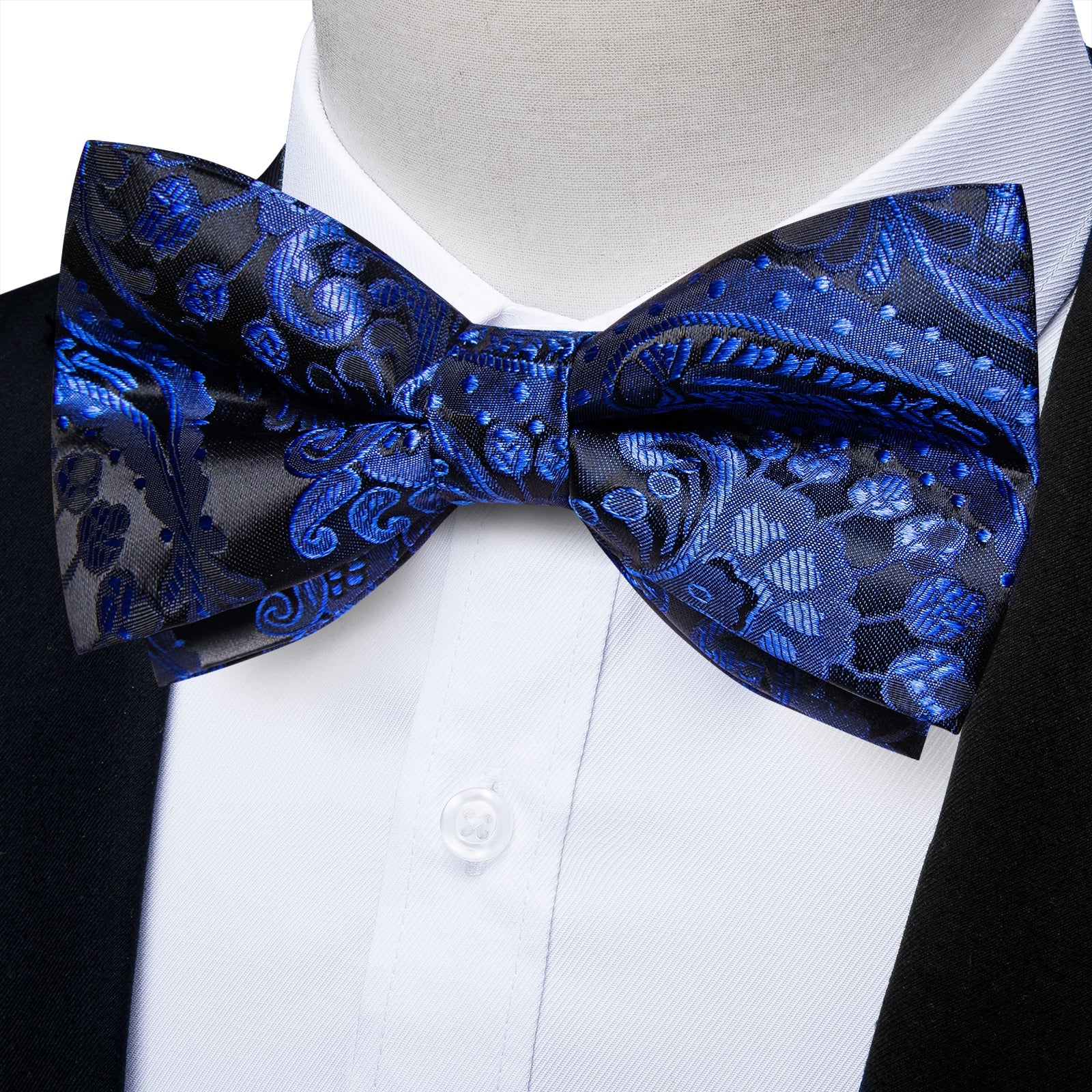 GentCrest Black Paisley Bowtie Set - Image 5
