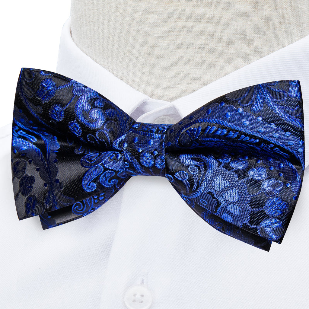 GentCrest Black Paisley Bowtie Set - Image 6