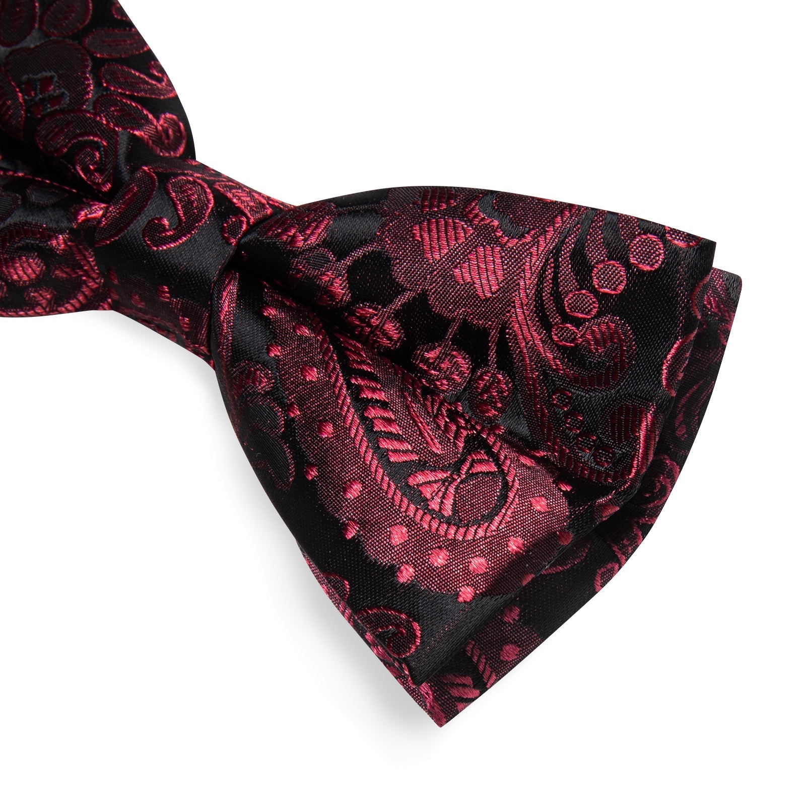 GentCrest Black Paisley Bowtie Set - Image 5