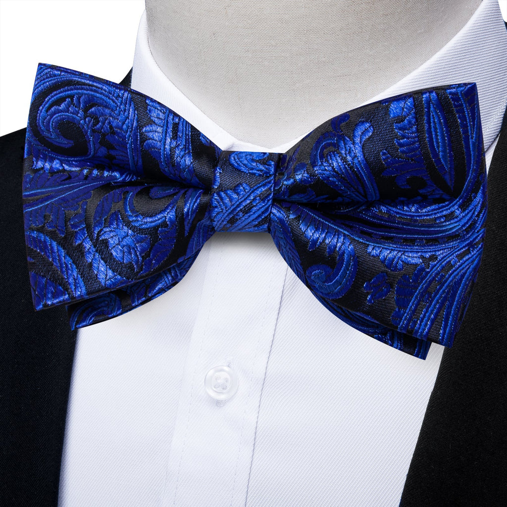 GentCrest Blue Paisley Bowtie Set - Image 2