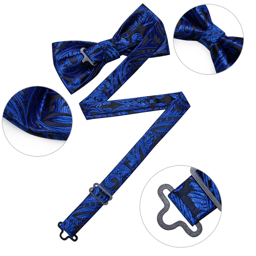 GentCrest Blue Paisley Bowtie Set - Image 4
