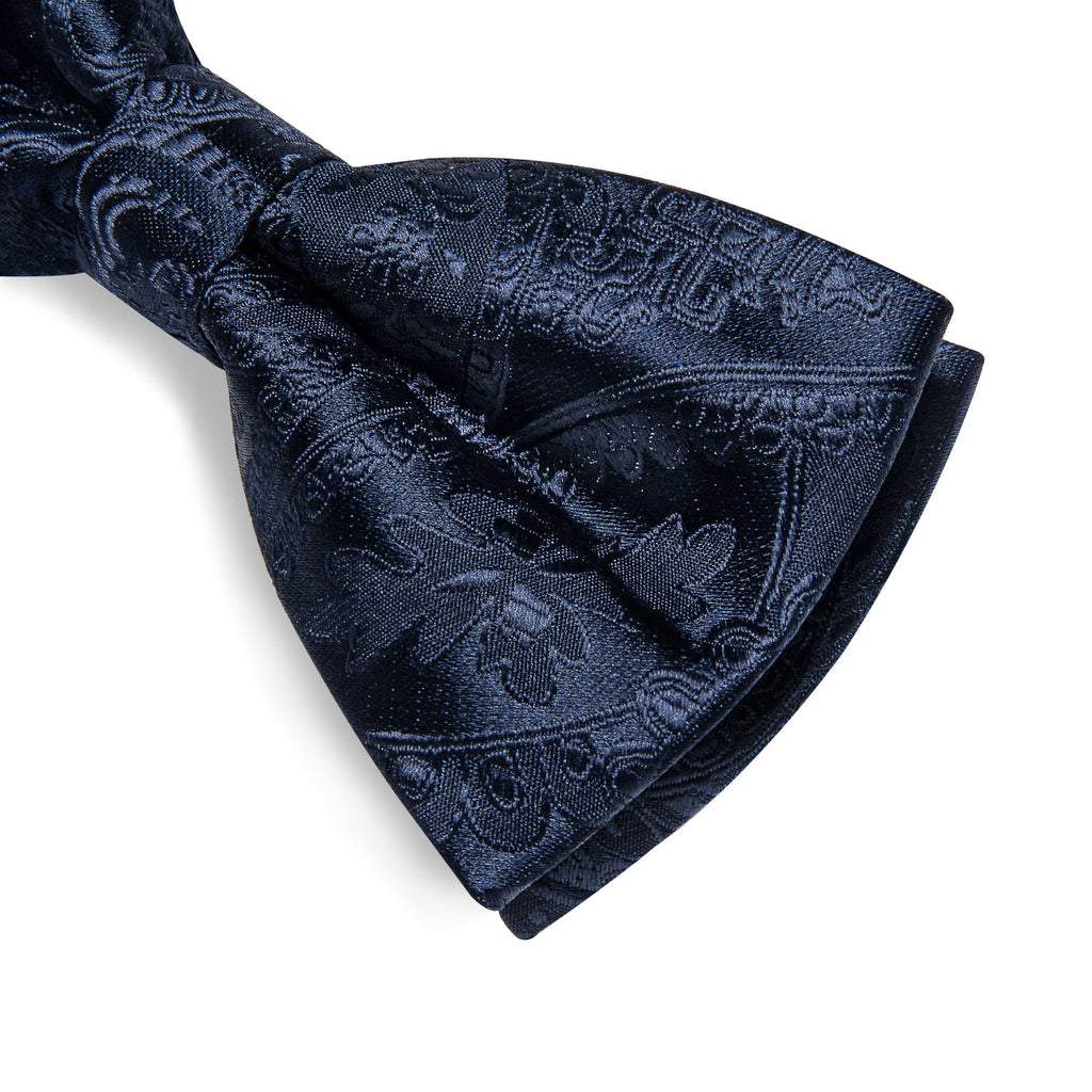 GentCrest Black Paisley Bowtie Set - Image 5