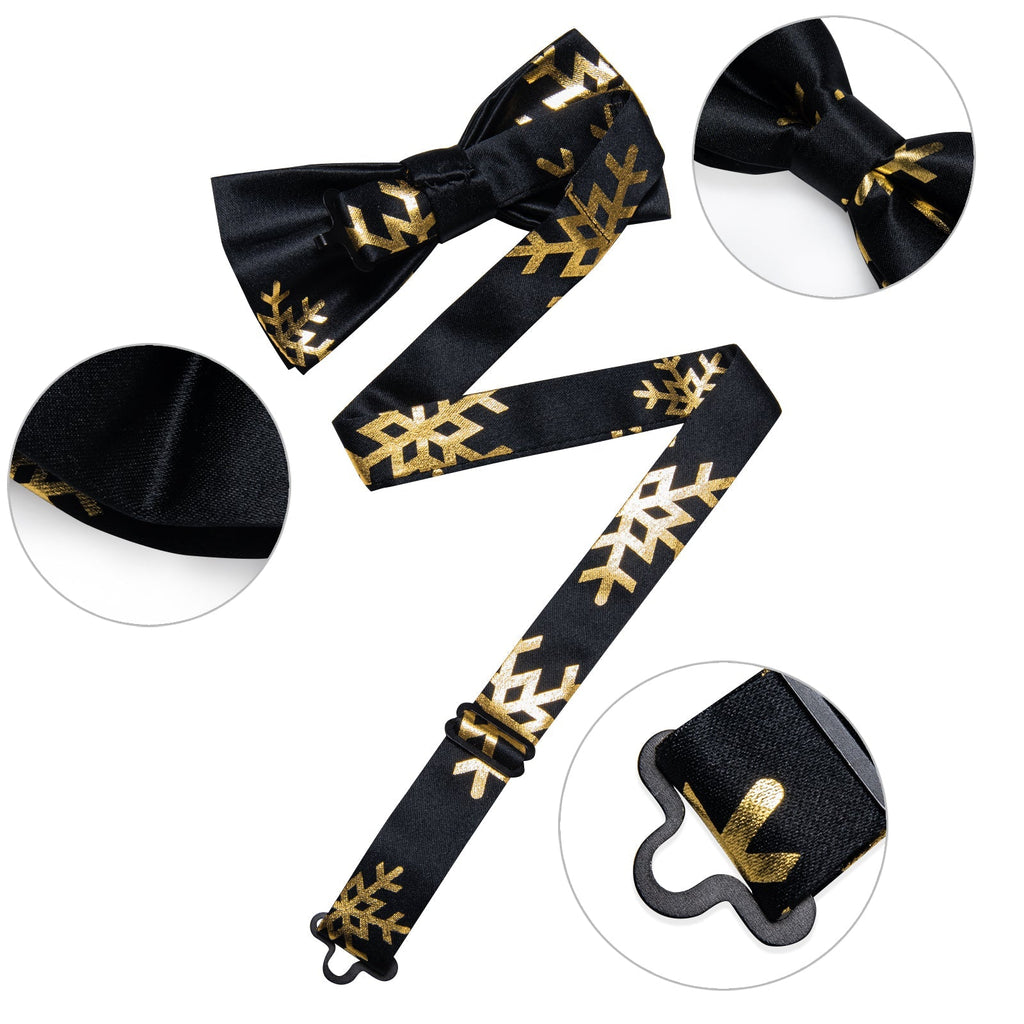 GentCrest Black Novelty Bowtie Set - Image 2