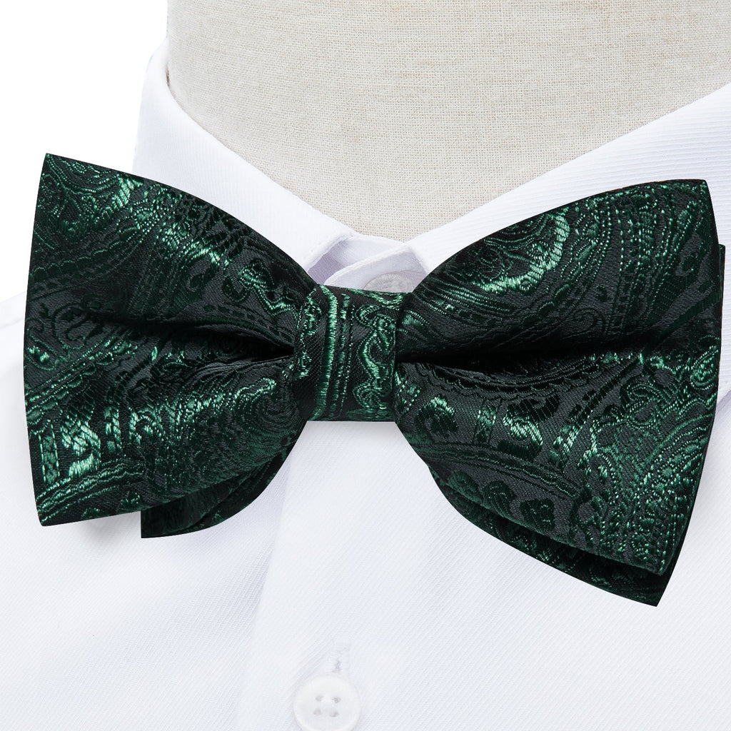 GentCrest Green Paisley Bowtie Set - Image 2
