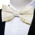 GentCrest Beige Paisley Bowtie Set - Image 1