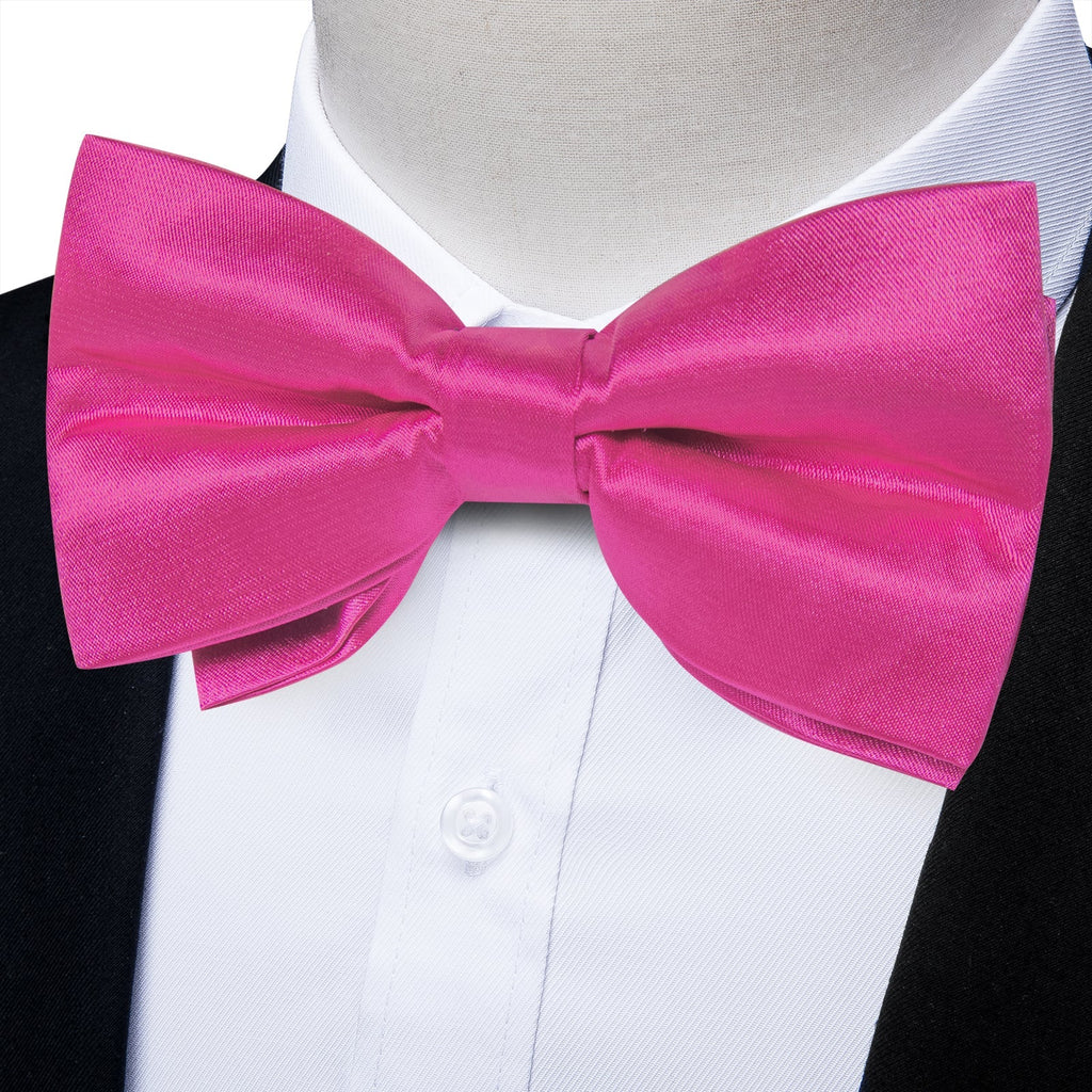 GentCrest Pink Solid Bowtie Set - Image 2