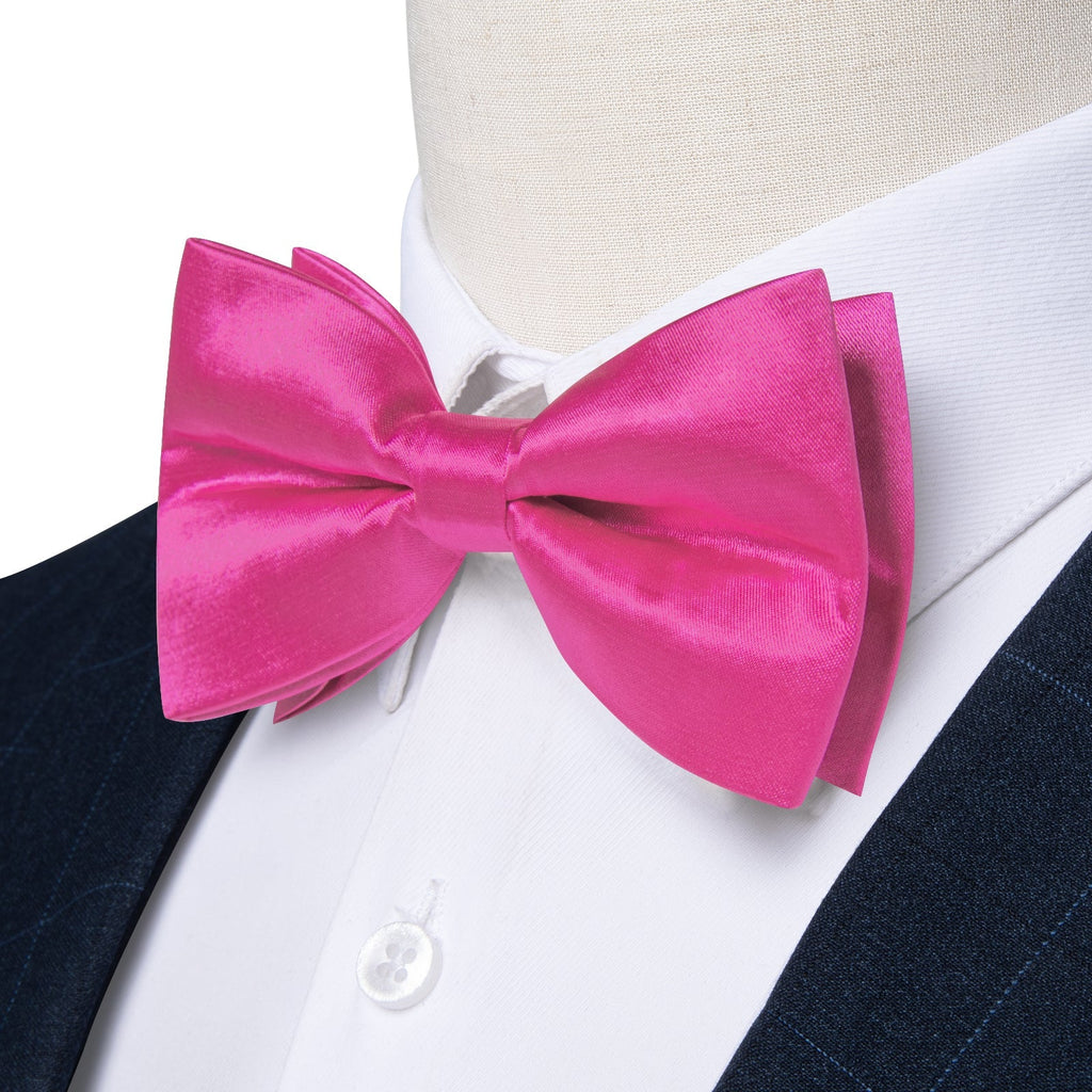 GentCrest Pink Solid Bowtie Set - Image 3