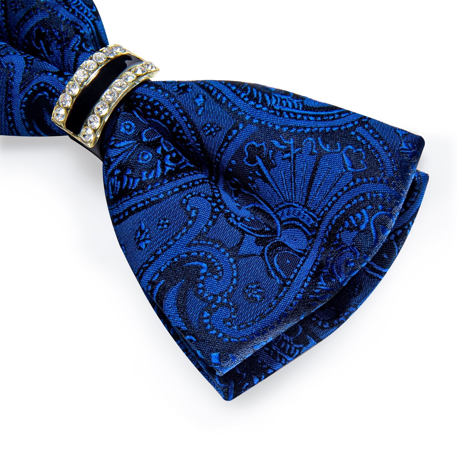 GentCrest Blue Paisley Bowtie Set - Image 6