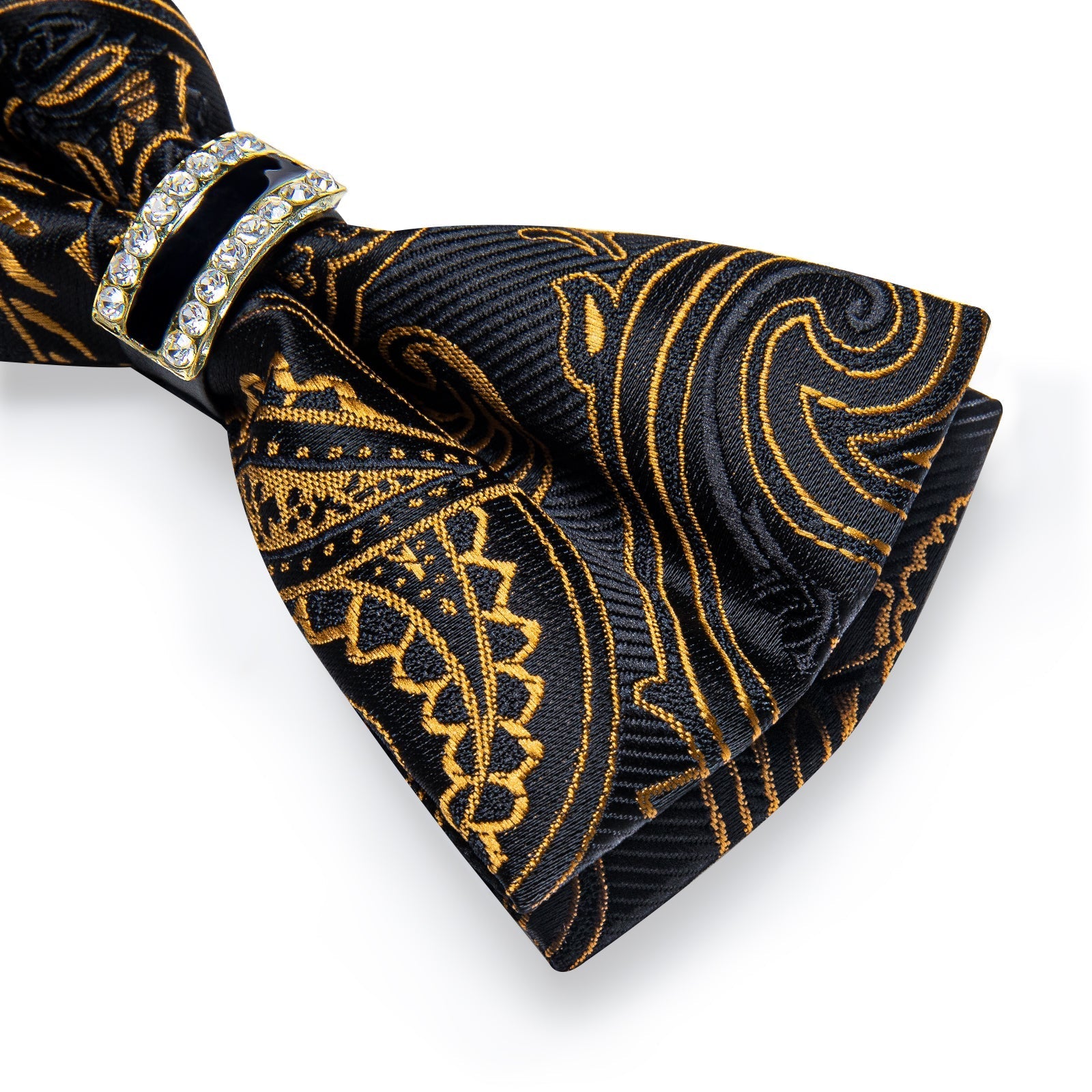 GentCrest Black Paisley Bowtie Set - Image 6