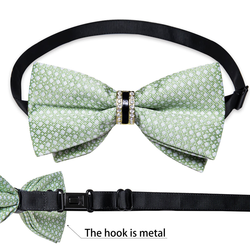 GentCrest Green Geometric Bowtie Set - Image 5