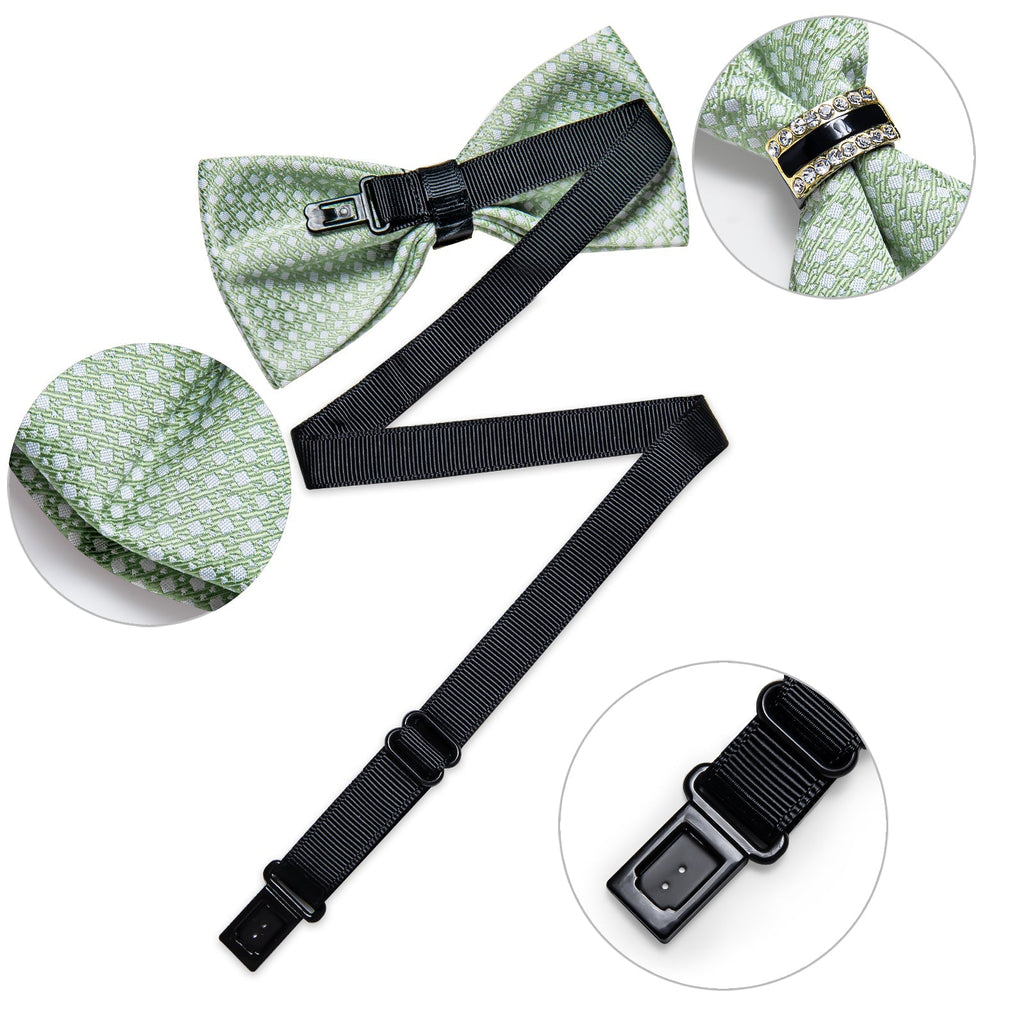 GentCrest Green Geometric Bowtie Set - Image 4