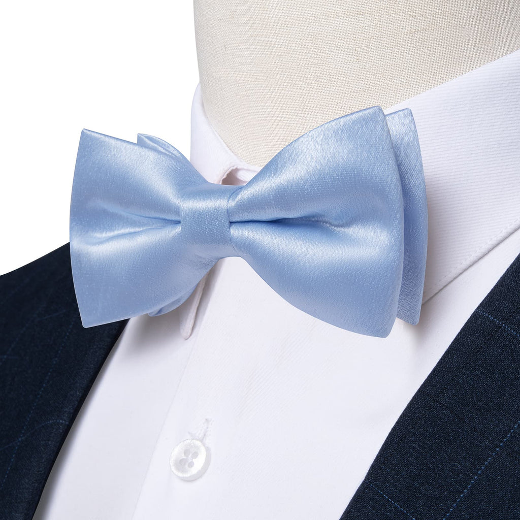 GentCrest Blue Solid Bowtie Set - Image 2