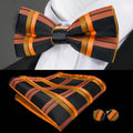 GentCrest Black Plaid Bowtie Set - Image 1