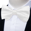GentCrest White Solid Bowtie Set - Image 1