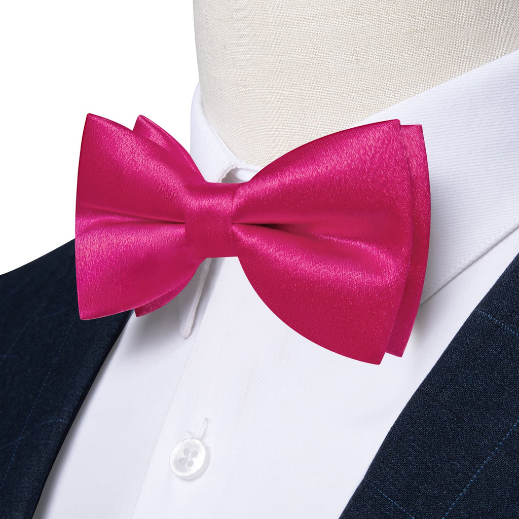 GentCrest Pink Solid Bowtie Set - Image 2