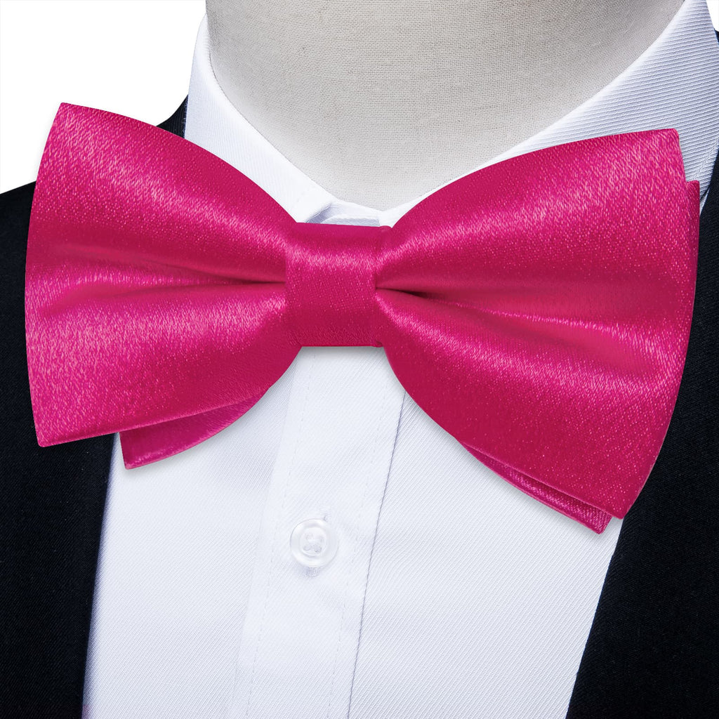 GentCrest Pink Solid Bowtie Set - Image 1