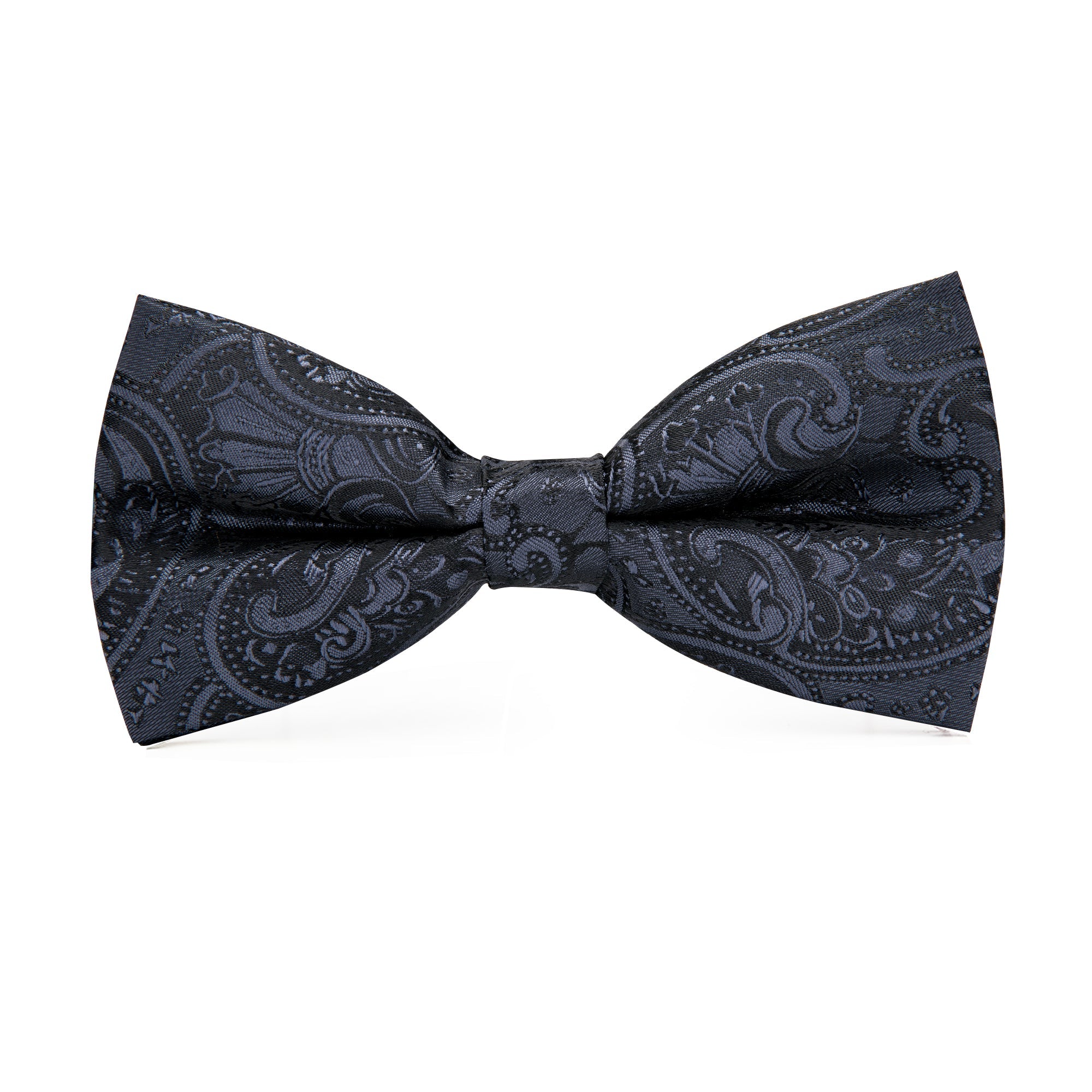 GentCrest Black Paisley Bowtie Set - Image 4