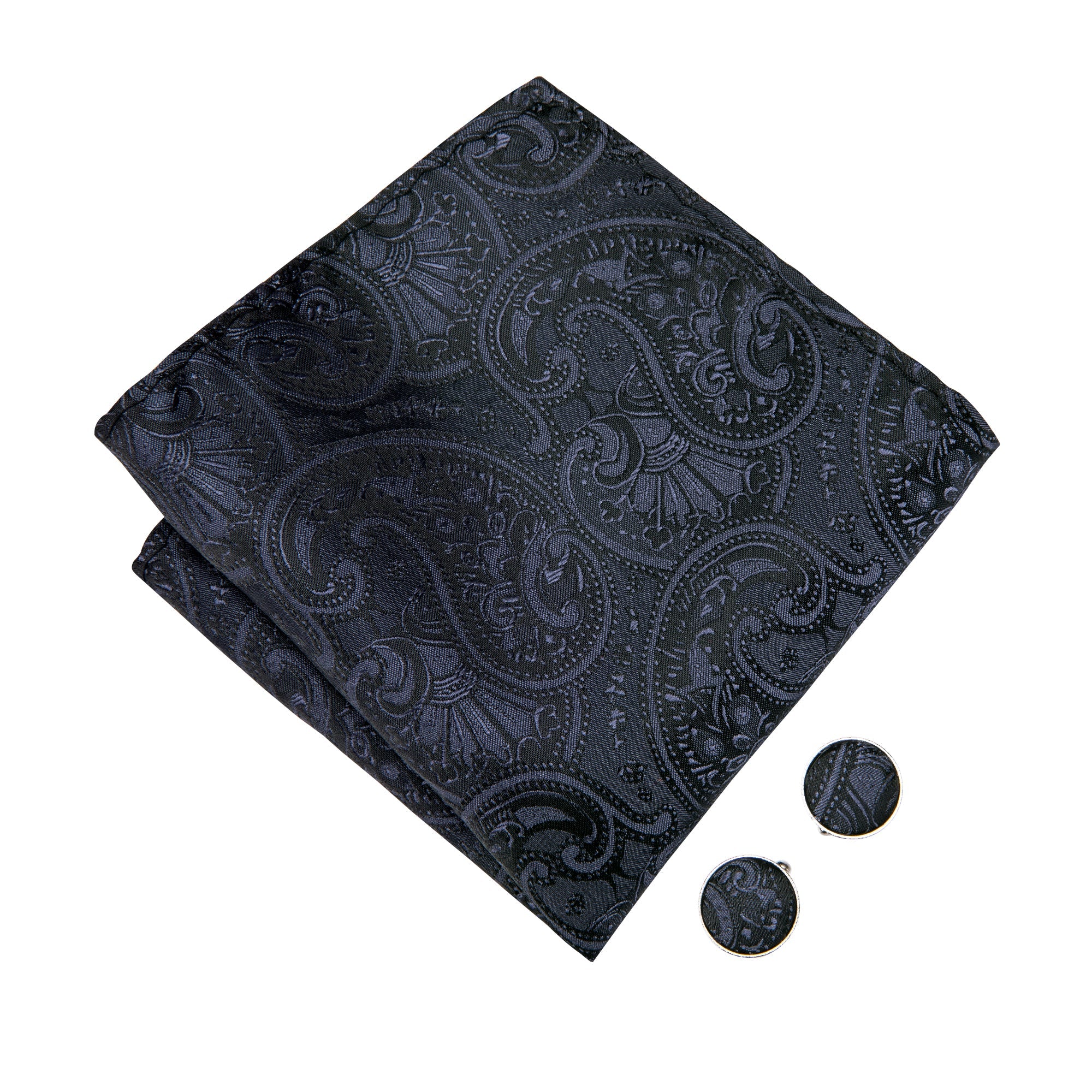 GentCrest Black Paisley Bowtie Set - Image 3