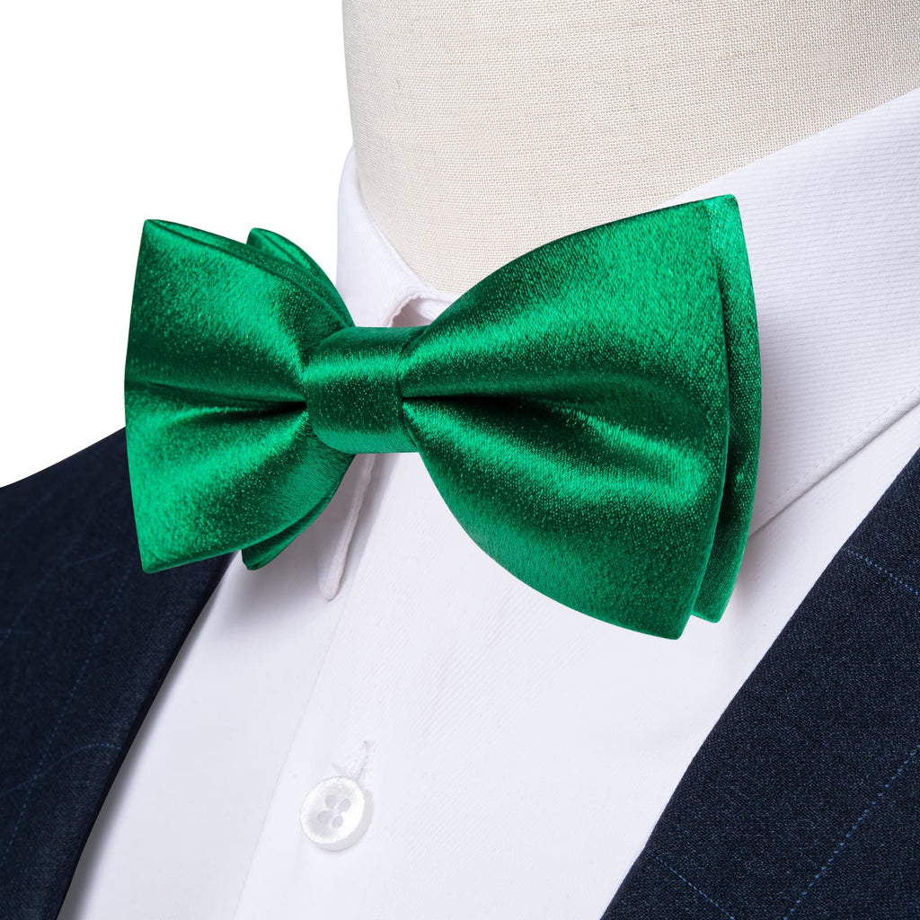 GentCrest Green Solid Bowtie Set - Image 2
